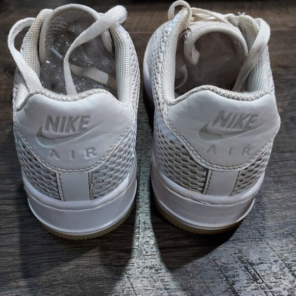 Nike Air Force 1 Upstep SI Particle Rose Athletic Shoes Womens 7.5 White Mesh - Picture 9 of 10